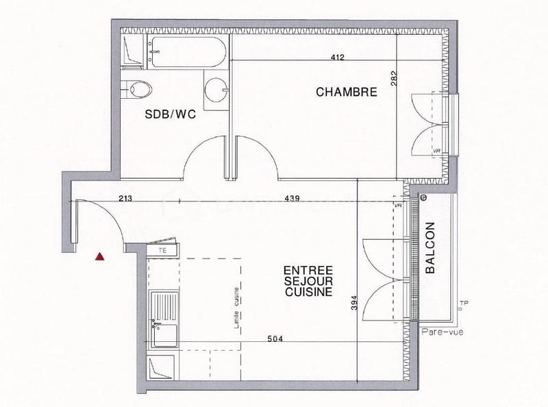 Appartement - 40 m² - 2 pièces