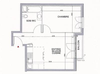 Appartement - 40 m² - 2 pièces