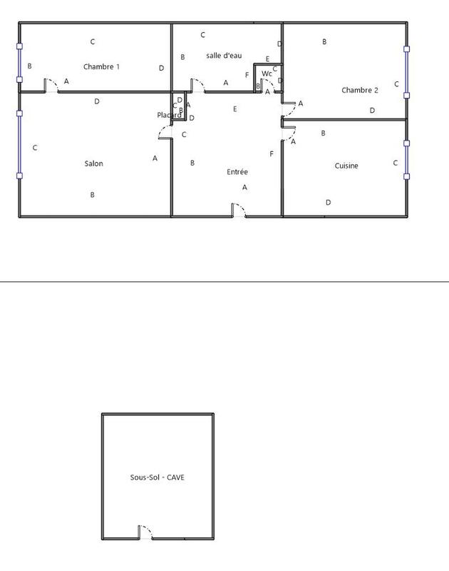 Appartement - 52 m² - 3 pièces