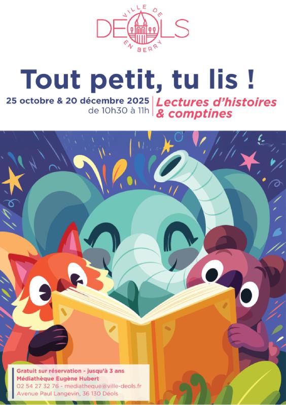 Tout petit, tu lis !