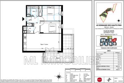 Appartement - 65 m² - 3 pièces