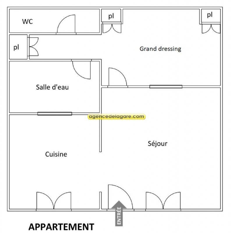 Studio - 39 m² - 1 pièce
