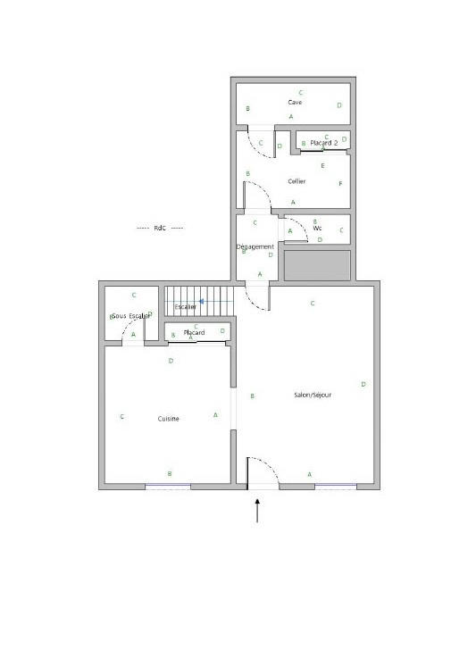 Maison de village - 74 m² - 3 pièces