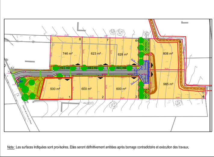 Terrain constructible - 600 m²
