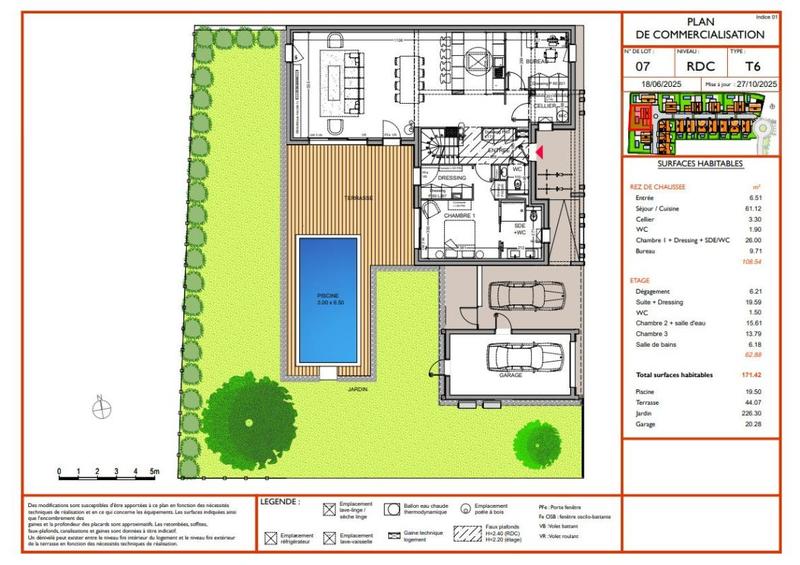 Maison - 171 m² - 6 pièces