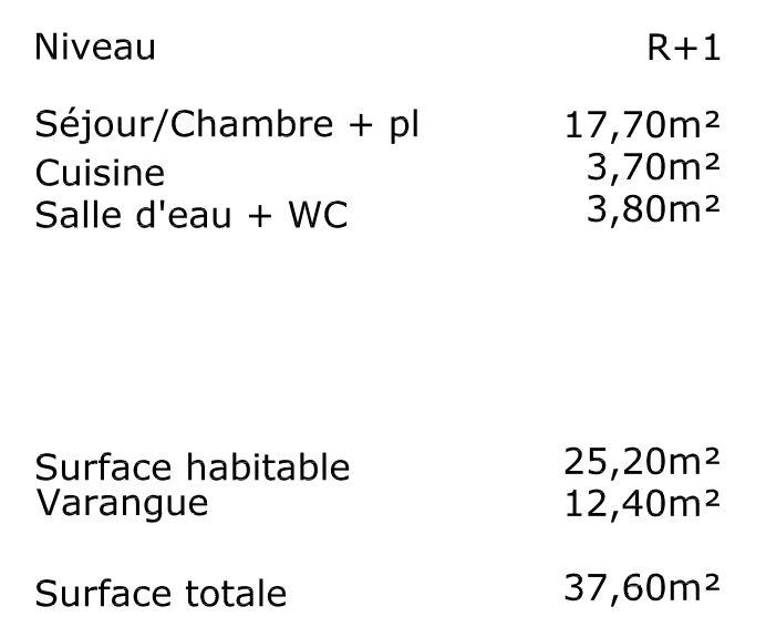 Appartement - 25 m² - 1 pièce