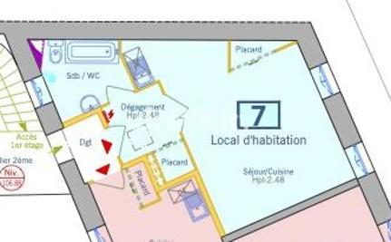 Appartement - 34 m² - 1 pièce