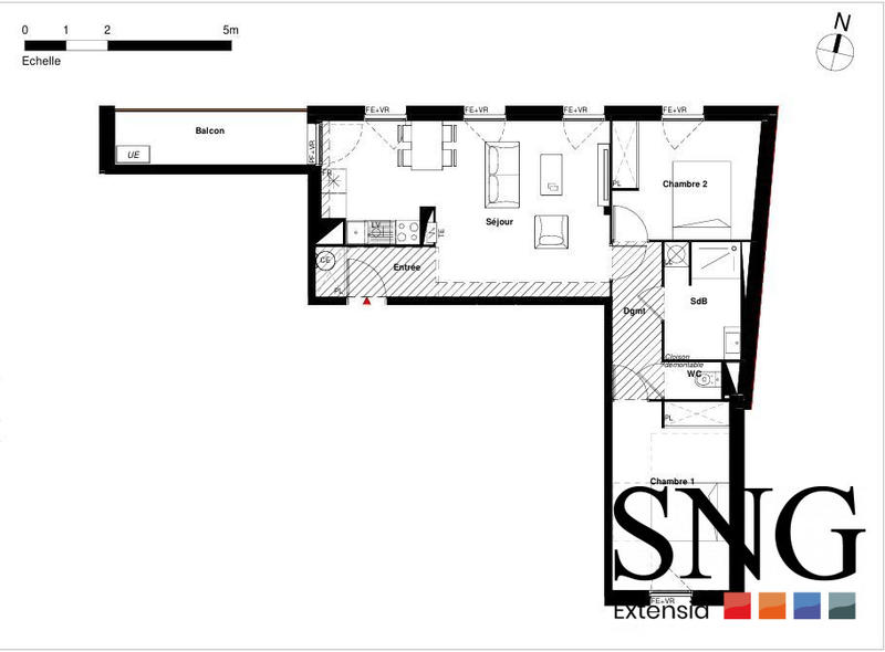 Appartement - 63 m² - 3 pièces