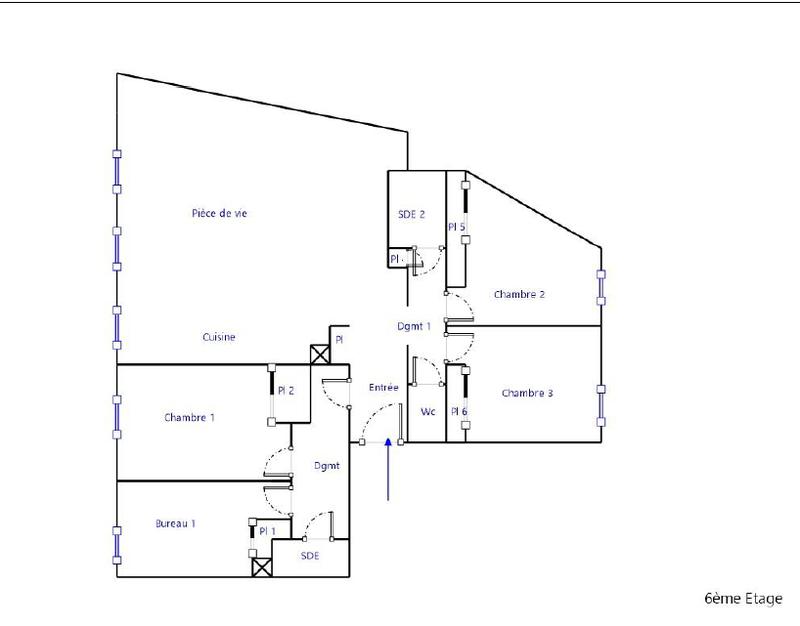 Appartement - 104 m² - 5 pièces