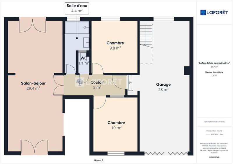 Maison - 66 m² - 3 pièces