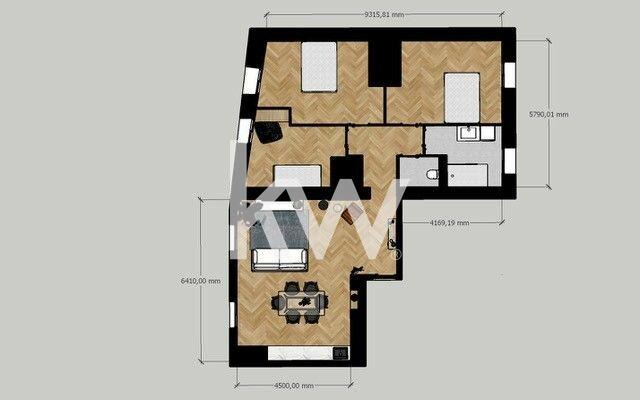 Appartement - 102 m² - 3 pièces