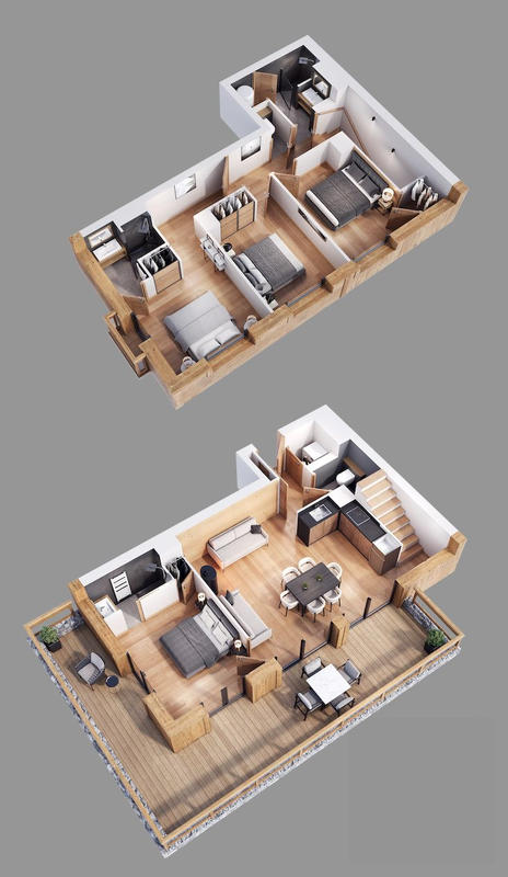 Duplex - 89 m² - 5 pièces