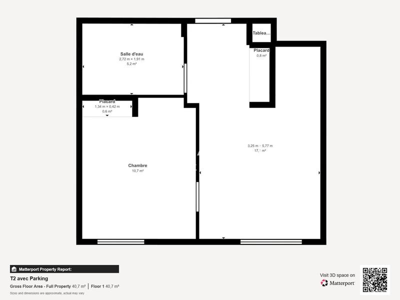 Appartement - 35 m² - 2 pièces