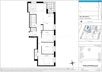 Appartement - 85 m² - 4 pièces