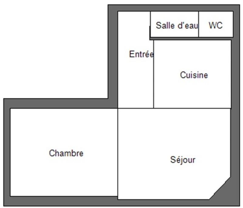 Appartement - 29 m² - 2 pièces