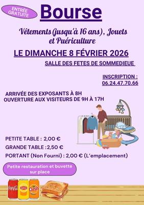 Bourse jouets, puériculture et vêtements