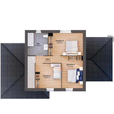 Maison - 106 m² - 6 pièces