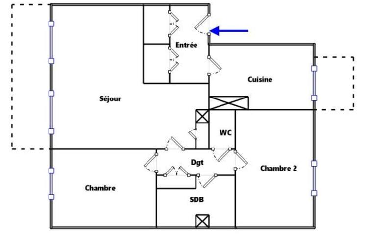 Appartement - 75 m² - 3 pièces
