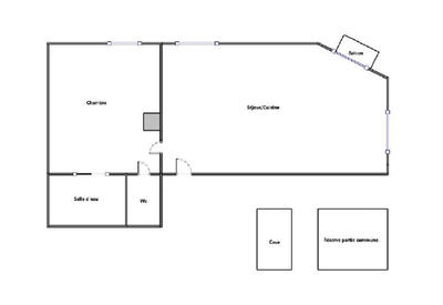 Appartement - 40 m² - 2 pièces