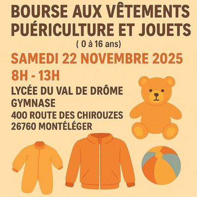 Bourse aux vêtements, puériculture et jouets