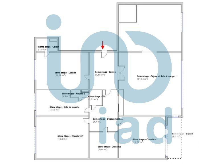 Appartement - 84 m² - 4 pièces