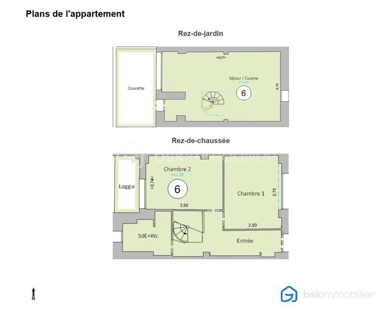 Duplex - 69 m² - 3 pièces