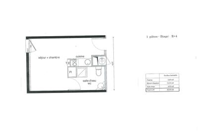 Appartement - 22 m² - 1 pièce