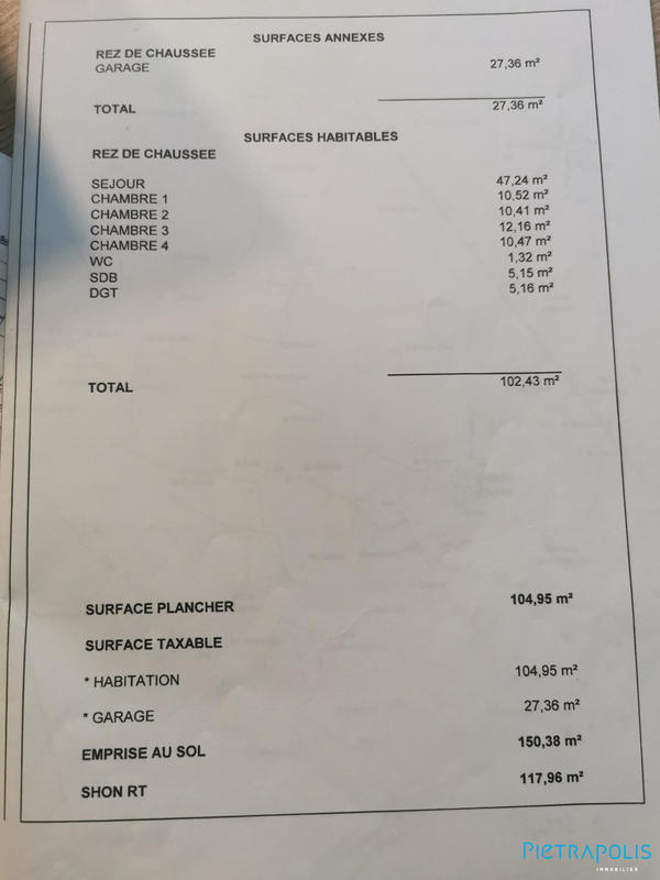 Maison - 102 m² - 6 pièces