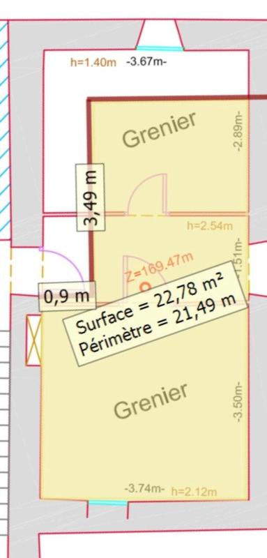 Appartement - 22 m² - 2 pièces