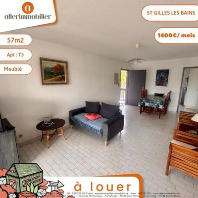 Appartement - 57 m² - 3 pièces