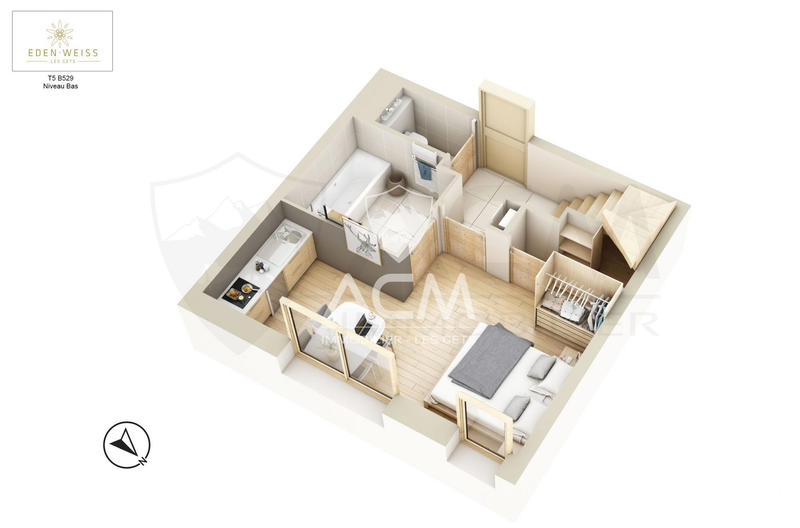 Duplex - 134 m² - 5 pièces