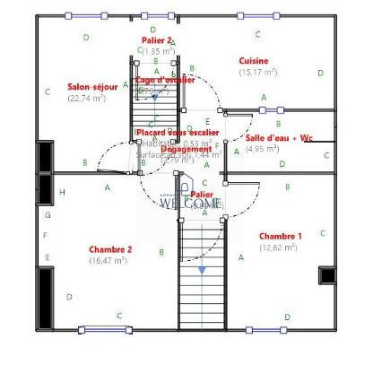Appartement - 116 m² - 5 pièces