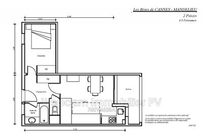 Appartement - 33 m² - 2 pièces