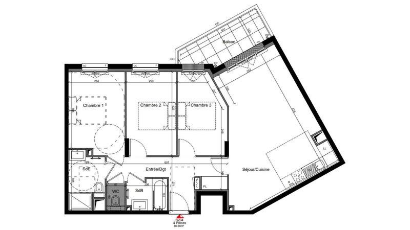 Appartement - 81 m² - 4 pièces