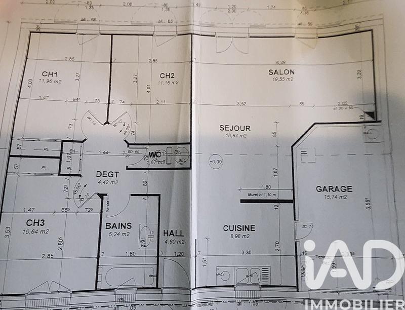 Maison - 90 m² - 5 pièces