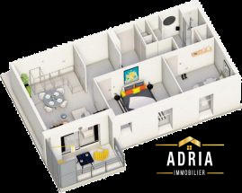 Appartement - 92 m² - 4 pièces