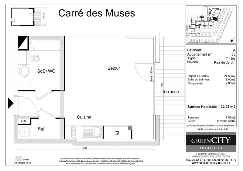 Appartement - 32 m² - 1 pièce