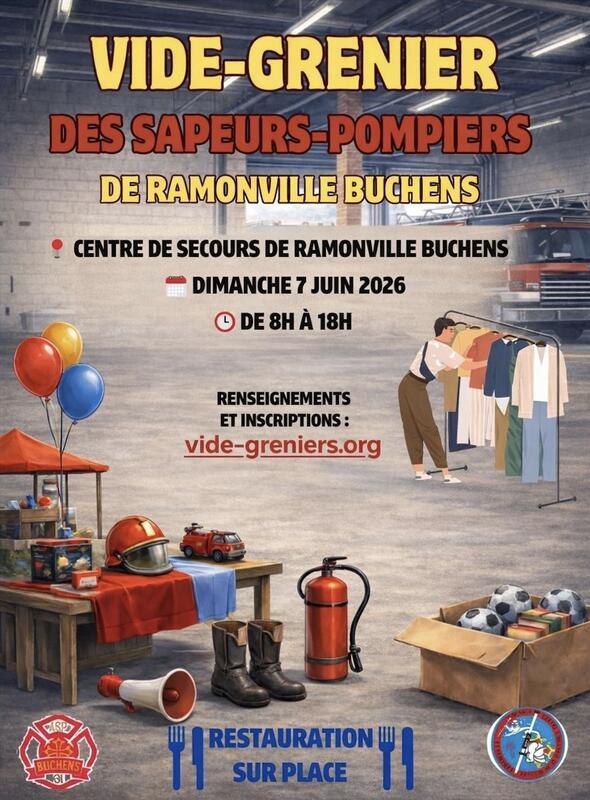 1er vide greniers des sapeurs pompiers