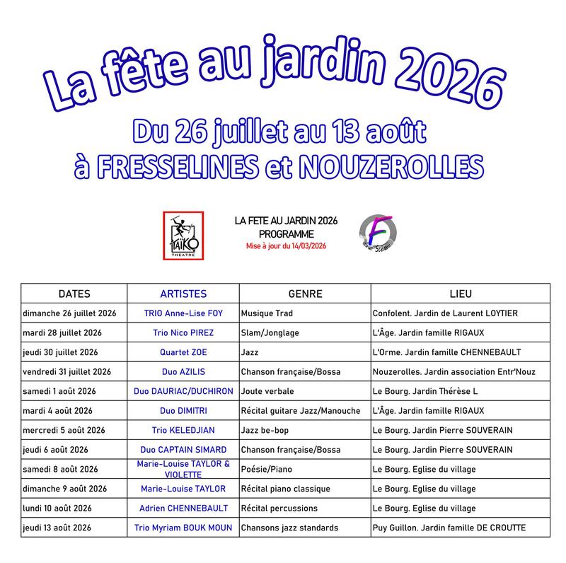 La fête au jardin