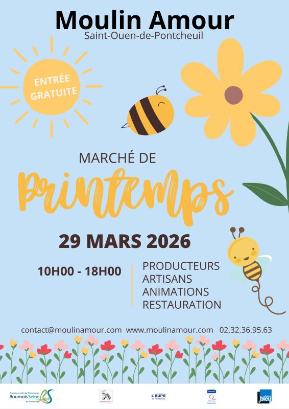 Marché de printemps au Moulin Amour à Saint Ouen de Pontcheuil