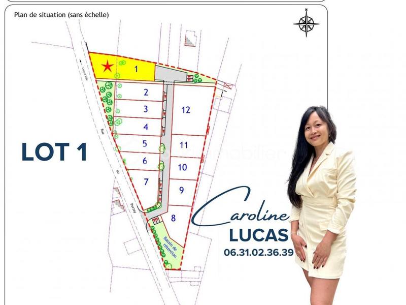 Terrain constructible - 922 m²