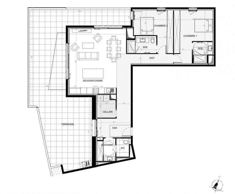 Appartement - 111 m² - 3 pièces