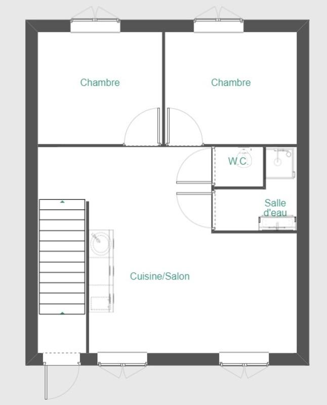 Immeuble - 59 m² - 5 pièces