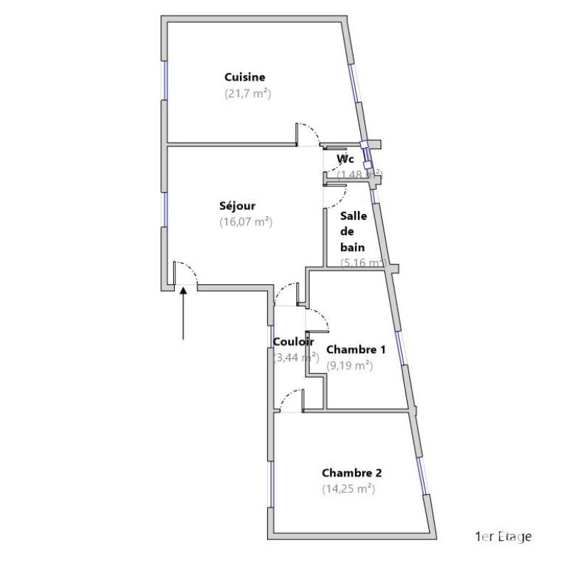 Maison de village - 117 m² - 7 pièces