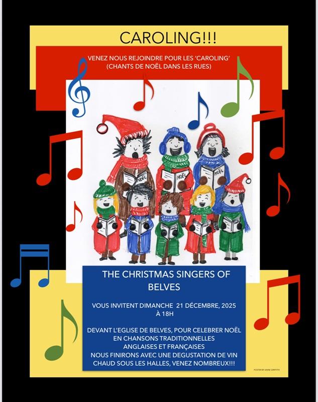 Caroling: les Christmas singers of Belvès chantent Noël