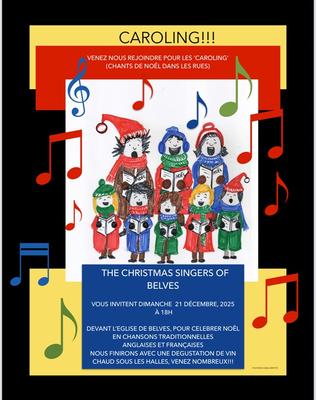 Caroling: les Christmas singers of Belvès chantent Noël