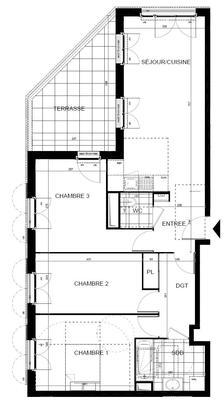 Appartement - 79 m² - 4 pièces