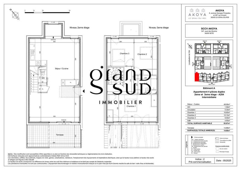 Appartement - 95 m² - 4 pièces