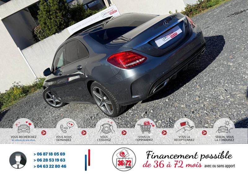 Mercedes c 220 d Amg Line / 9g-Tronic Palette 117 000Km*Moteur à Chaine*Révision Ok complètes chez mercedes*Drive Select *Caméra* Grand Toit Ouvrant en Verre Coulissant*Autoradio Cd/Mp3 (+Commande aux volant) Emplacement Carte Sd Prise Usb I phone Bluetoo