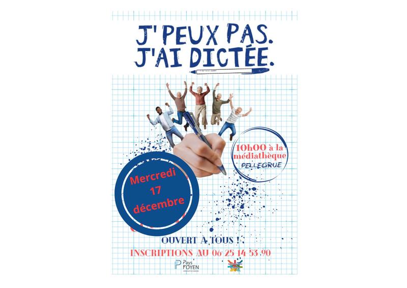 Dictée à la Médiathèque de Pellegrue